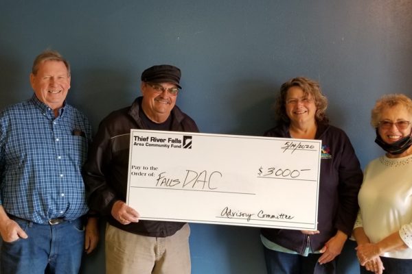 (From L to R)- Ole Tweet (TRFACF), Jim Strandlie (TRFACF), Tammy Haugen (Falls DAC), and Jan Strandlie (TRFACF).